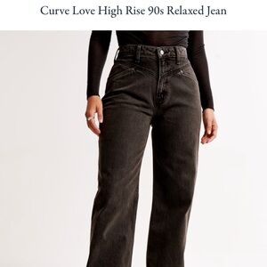Abercrombie 90s Relaxed Curve Love Jeans NWT